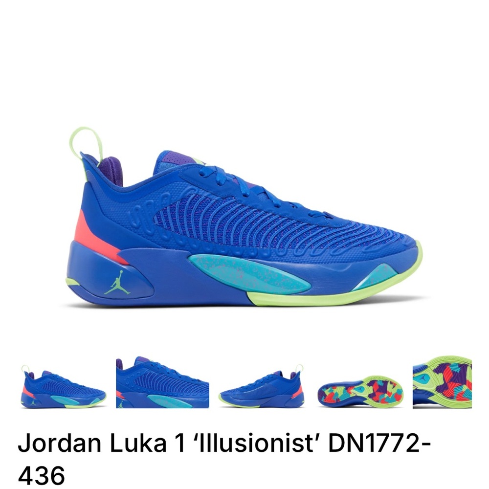 Jordan Luka 1 Illusionist  Size 7Y Boys. Royal blue with neon colors. No boxx